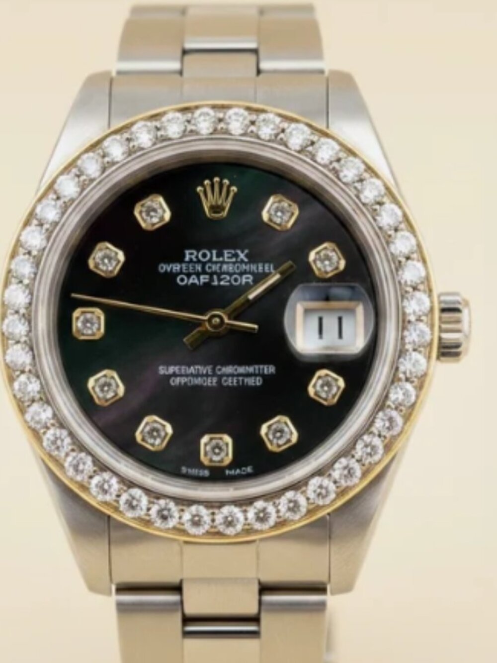 Rolex Ladies Diamond Mother of Pearl Watch Classic Elegance - Picture 1 of 3